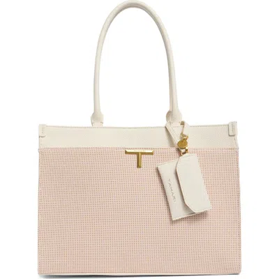 T Tahari Delano Tote Bag In White