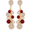 T Tahari Disc Pavé Drop Earrings In Gold