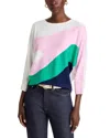 T Tahari Dolman Sleeve Crewneck Sweater In Pink Gypsy