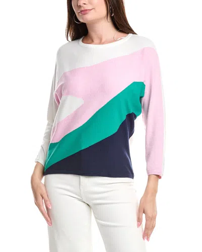 T Tahari Dolman Sleeve Sweater In Pink