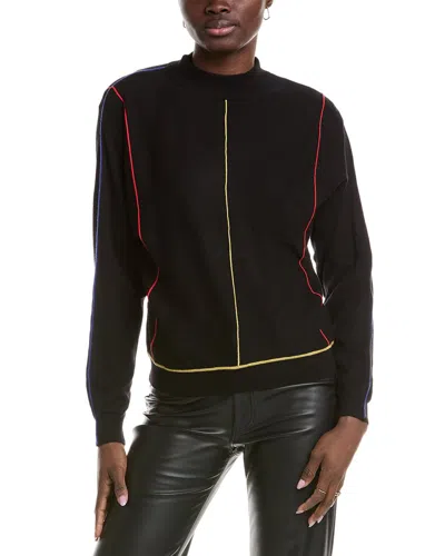 T Tahari Dolman Sleeve Sweater In Black