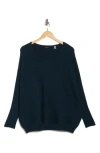 T Tahari Dolman Sleeve Sweater In Dark Teal