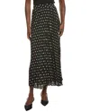 T Tahari Dot Maxi Skirt In Black
