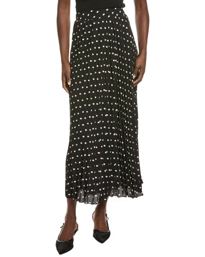 T Tahari Dot Maxi Skirt In Black