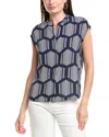 T Tahari Dropped-shoulder Blouse