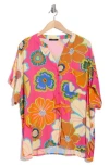T Tahari Elbow Sleeve Button-up Shirt