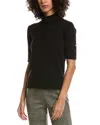 T Tahari Elbow Sleeve Turtleneck Sweater In Black