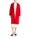 T Tahari Embellished Double Breasted Coat In Red