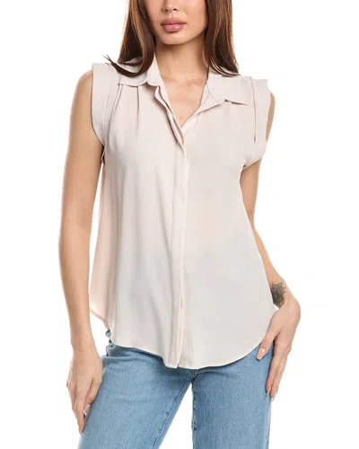 T Tahari Extended Shoulder Blouse