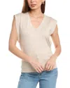 T Tahari Extended Shoulder Sweater In Beige