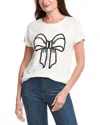 T Tahari Extended Sleeve Horizontal Rib Sweater