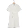 T Tahari Eyelet Cotton Shirtdress In White