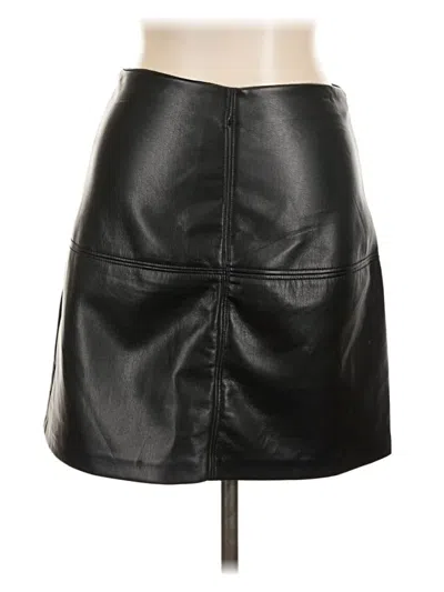 T Tahari Faux Leather Skirt In Black