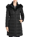 T Tahari Felicity Puffer Coat In Black In Black