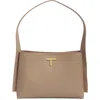 T Tahari Flange Faux Leather Shoulder Bag