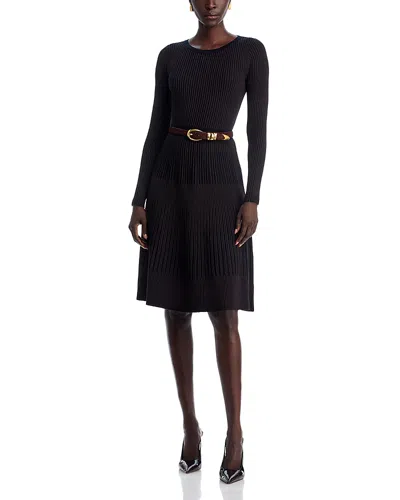 T Tahari Flare Hem Dress -exclusive In Black
