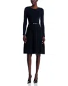 T Tahari Flare Hem Dress -exclusive In Blue