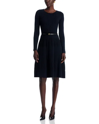 T Tahari Flare Hem Dress -exclusive In Blue