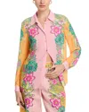 T Tahari Floral Blouse In Eternity Garden