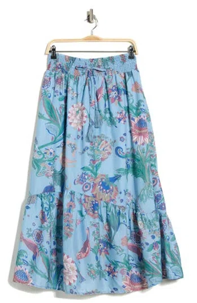 T Tahari Floral Print Skirt In Multi