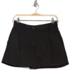 T Tahari Fly Front Shorts In Black