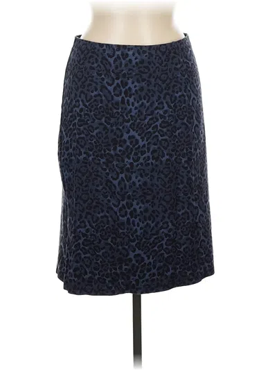 Pre-owned T Tahari Formal Skirt In Blue