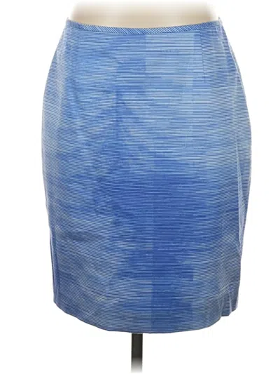 Pre-owned T Tahari Formal Skirt In Blue