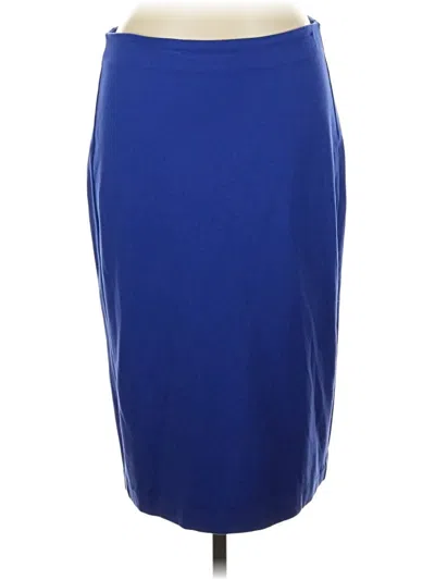 Pre-owned T Tahari Formal Skirt In Blue