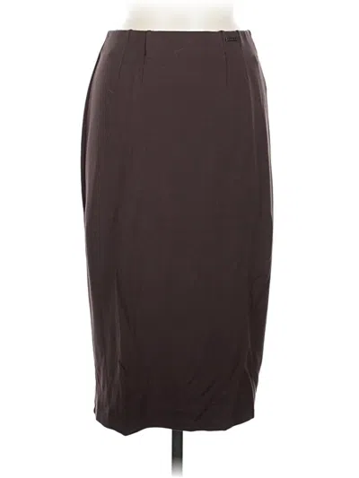 Pre-owned T Tahari Formal Skirt In Brown