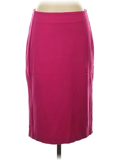 Pre-owned T Tahari Formal Skirt In Burgundy
