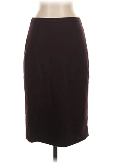 Pre-owned T Tahari Formal Skirt In Burgundy