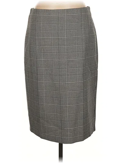Pre-owned T Tahari Formal Skirt In Gray