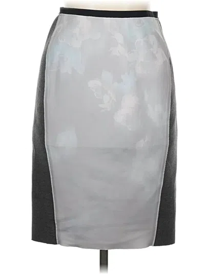 Pre-owned T Tahari Formal Skirt In Gray