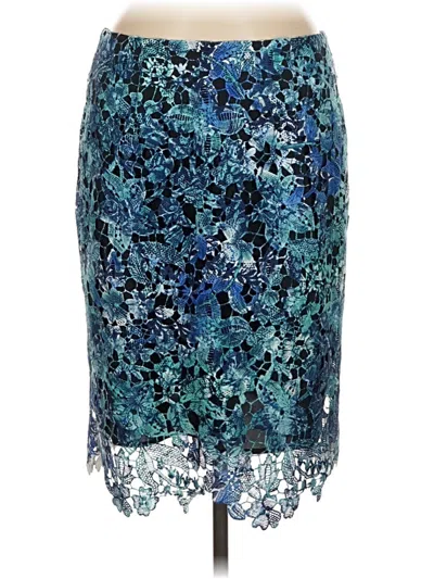 Pre-owned T Tahari Formal Skirt In Teal