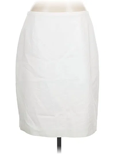 Pre-owned T Tahari Formal Skirt In White