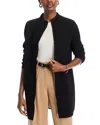 T Tahari Womens Pocket Viscose Long Coat In Black/medium