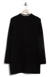 T Tahari Funnel Neck Long Sleeve Sweater In Black