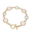 T TAHARI GOLD-TONE CIRCLE COIN TOGGLE BRACELET