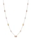 T Tahari Gold-tone Crystal & Open Oval 36" Strand Necklace In Gold
