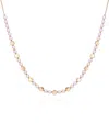 T TAHARI GOLD-TONE IMITATION PEARL LONG STATEMENT NECKLACE