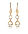 T Tahari Gold-tone Linear Dangle Drop Statement Earrings In Gold