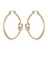 T Tahari Gold-tone Thick Band Hoop Earrings In Gold