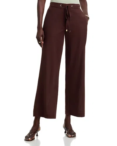 T Tahari High Rise Pants In Brown