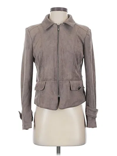 Pre-owned T Tahari Jacket In Gray
