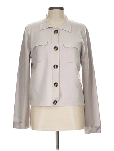 Pre-owned T Tahari Jacket In Gray