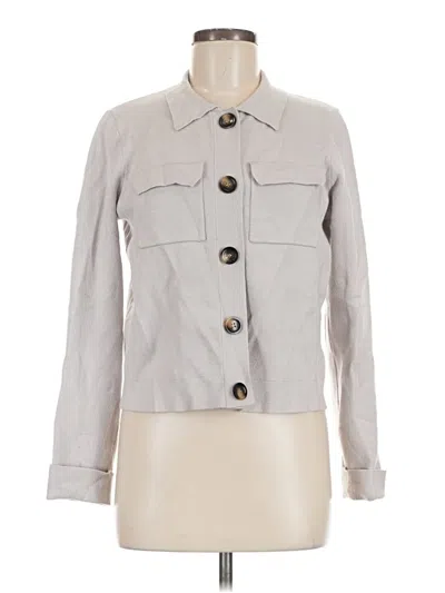 Pre-owned T Tahari Jacket In Gray