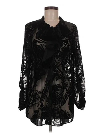 Pre-owned T Tahari Kimono In Black
