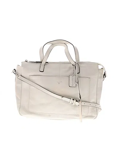 Pre-owned T Tahari Leather Satchel In White