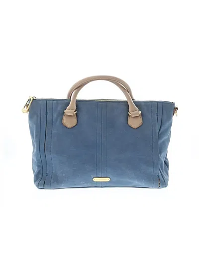 Pre-owned T Tahari Leather Shoulder Bag In Blue