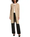 T Tahari Long Cardigan In Neutral